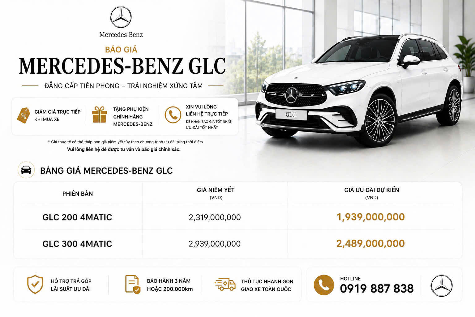 Báo giá Xe Mercedes GLC