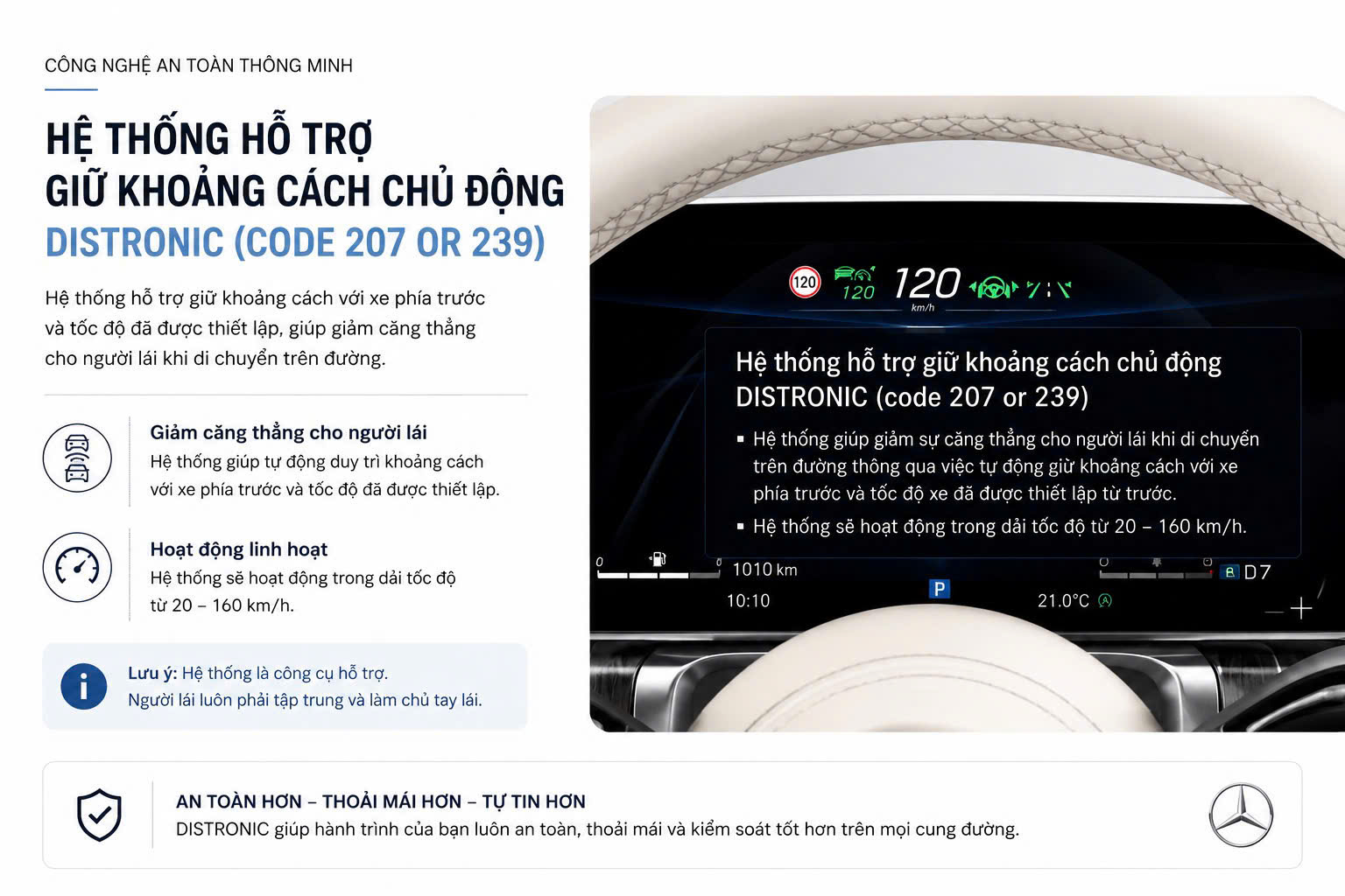 Hệ Thống Giữ Khoảng Cánh Của Xe E200 Avantgarde